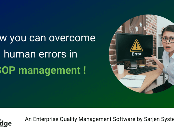 How you can overcome human errors in SOP management